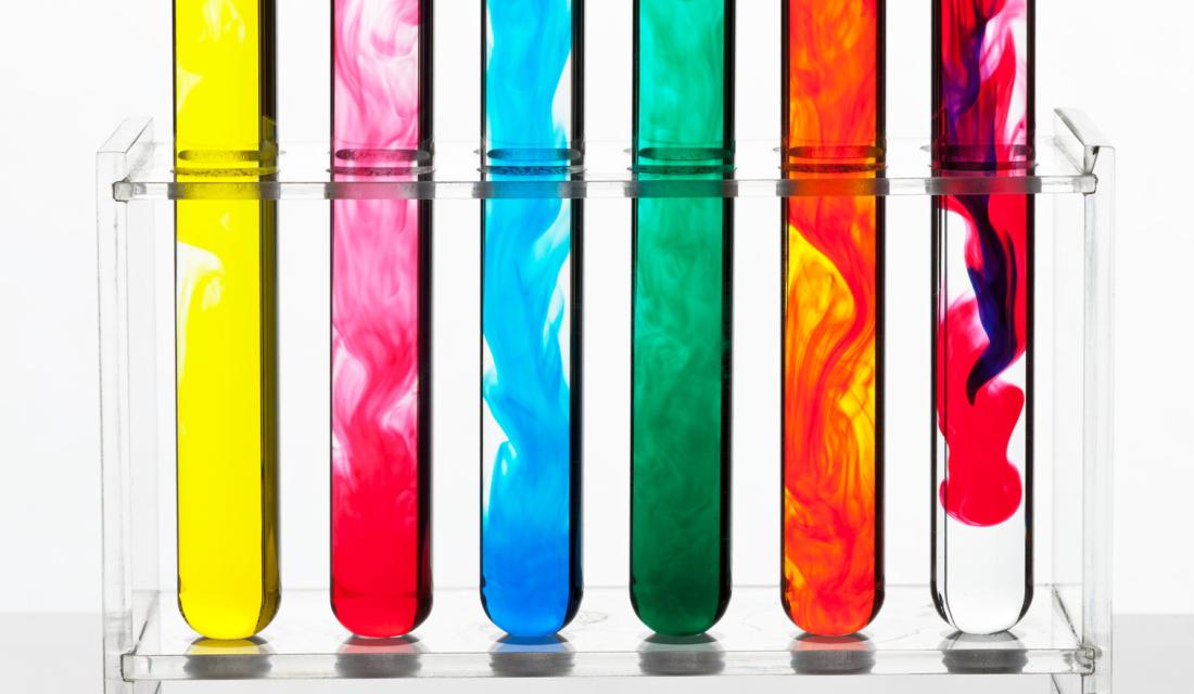 Bunte Reagenzgläser